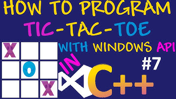 How to program Tic Tac Toe in Visual C++ using visual Studio and Windows API #7 - Player Turns