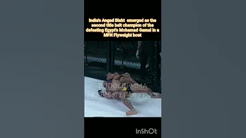 India S Angad Bisht Vs Egypt S Mohamed Gamal Angad Win 2nd Title In MFN Flyingwight Mfn Mma Shorts 