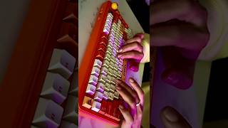 ASMR 🍊soft keyboard clicks #asmr #cozyasmr #satisfying #keyboardasmr