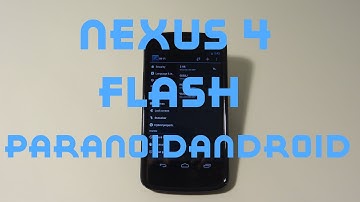 How To Flash Paranoid Android Rom On Nexus 4