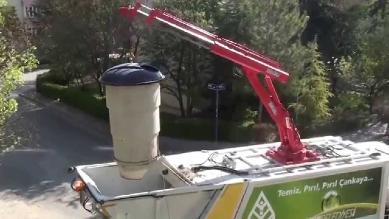 Hidro-Mak HV 1000 Vinçli Hidrolik Sıkıştırmalı Çöp Kamyonu