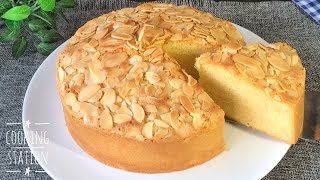 Almond cake recipes easy| อัลมอนด์เค้ก เนื้อบัตเตอร์เค้ก สูตรง่ายๆ