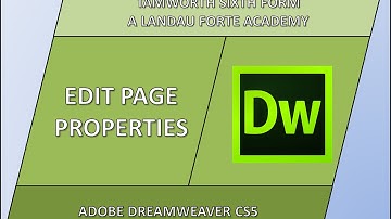 Edit Dreamweaver Page Properties