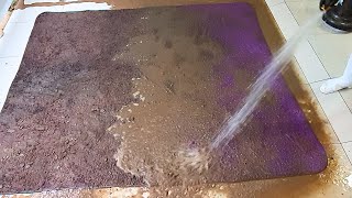 Cleaning the most viscous carpet with amazing result | ASMR carpet cleaning