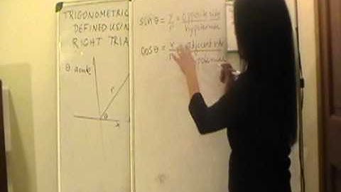 Using the Right Triangle to Define the Trigonometric Functions