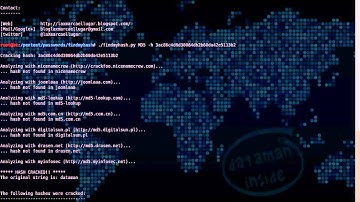 BackTrack 5 - Findmyhash ile Hash Karşılığını Bulmak