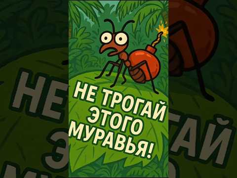 НЕ ПОДХОДИ! Этот Муравей ГОТОВ ВЗОРВАТЬСЯ! 🧨 #shorts