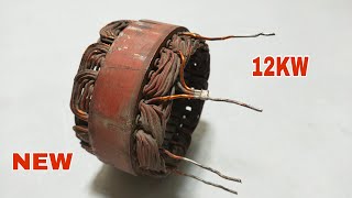 I Rewind Car Dynamo into 250v Working Generator Using New Idea.