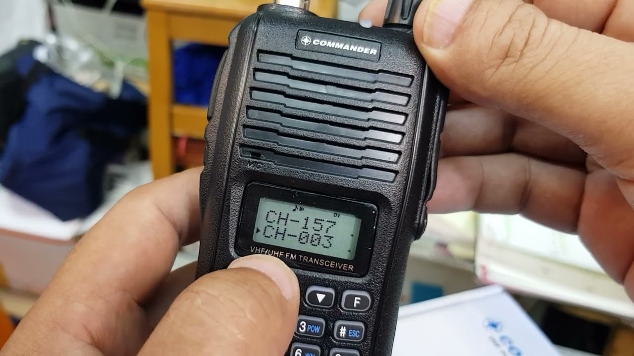 วิธีเปลี่ยน ch เป็นความถี่ Commander CB99