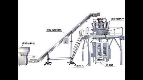 Rotary preformed bag filling and sealing machine with multihead weigher packing system