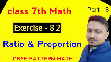 Class 7th Math // With PDF // Q-4/Ex-8.2 // Ratio and Proportion