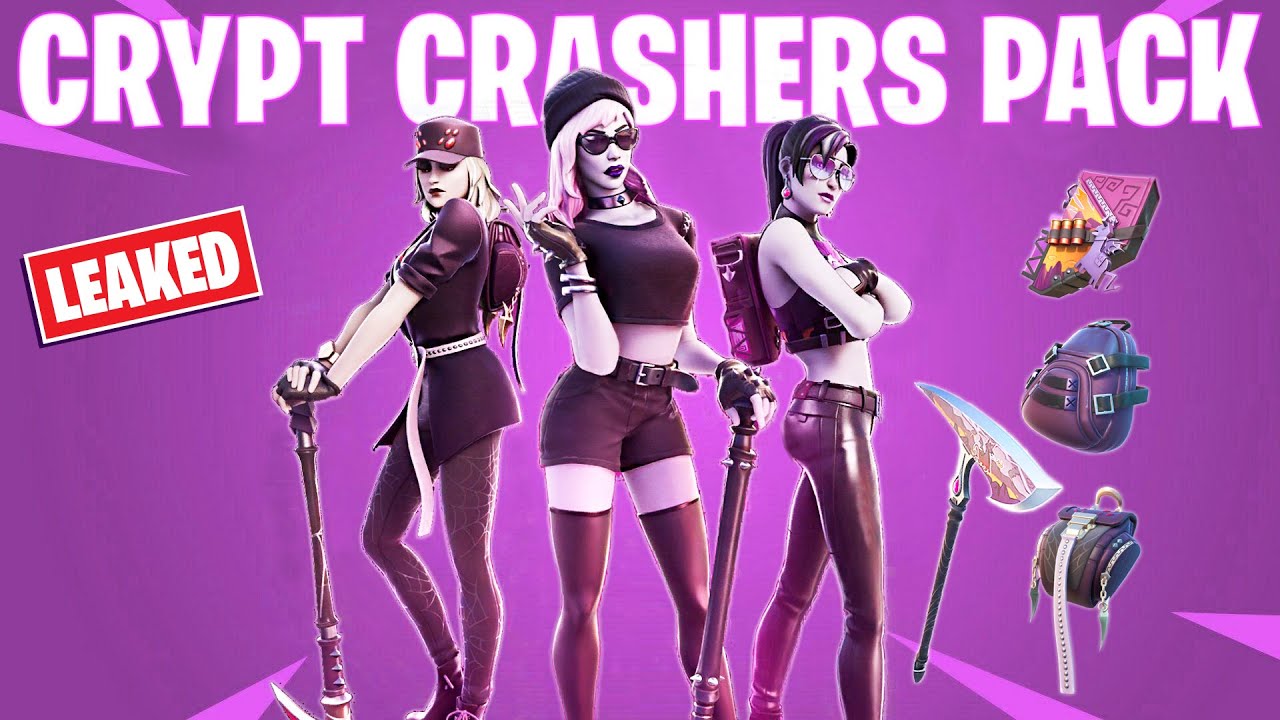 Fortnite *New* Leaked Crypt Crashers Pack(Goth Legends Pack)