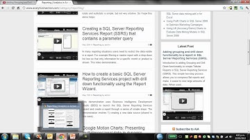 Creating a Subreport using Microsoft SQL Server Reporting Services (SSRS)