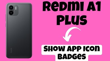 Redmi A1 Plus Show App icon Badges || How App Icon Badges Works