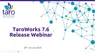 TaroWorks App Version 7.6 Release Webinar