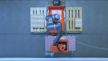 MOBILE ROBOTS Cobot Palletizing FachPack 2022 Trailer