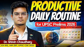 High-Output UPSC Prelims 2026 Routine You Should Follow | Dr. Shivin Chaudhary Sir | Sarrthi IAS