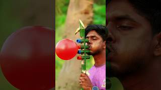 Four Balloon Bamboo Air System 🎈⚡ | Creative DIY Motion Test#DIYMotion #AirFlowExperiment #Shorts