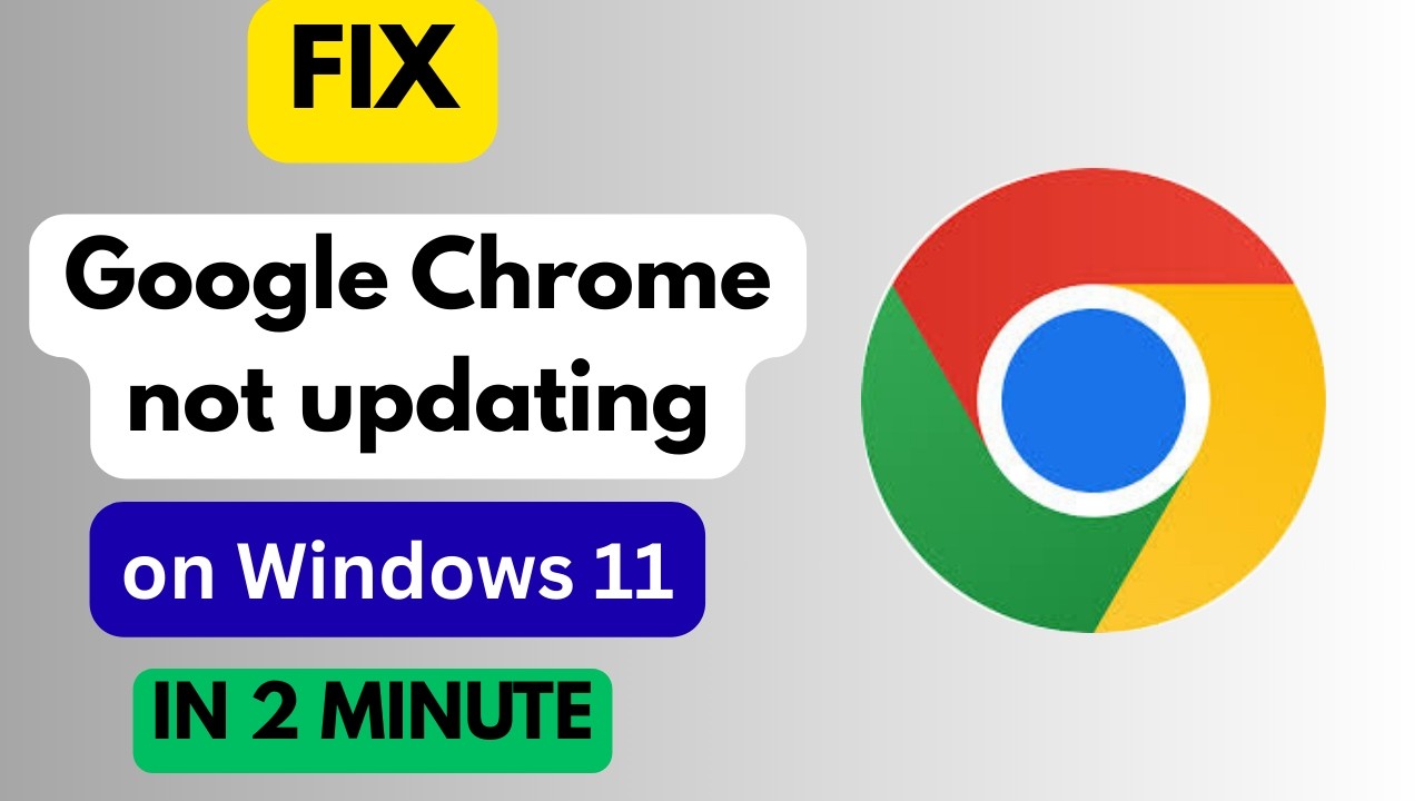 How To Fix Google Chrome not updating on Windows 11 - YouTube