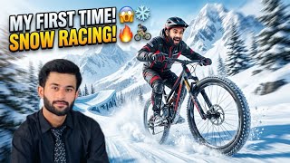 Played Snow Bicycle Racing for the FIRST TIME! 😱❄️🚴 | Epic Snow Race screenshot 2