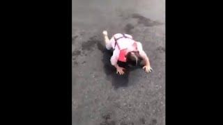 Baby Girl Stumbled And Fell While Running Up To Her Mum