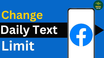 How to Change Daily Text Limit of Facebook ?