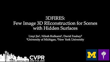 3DFIRES: Few Image 3D REconstruction for Scenes with Hidden Surfaces