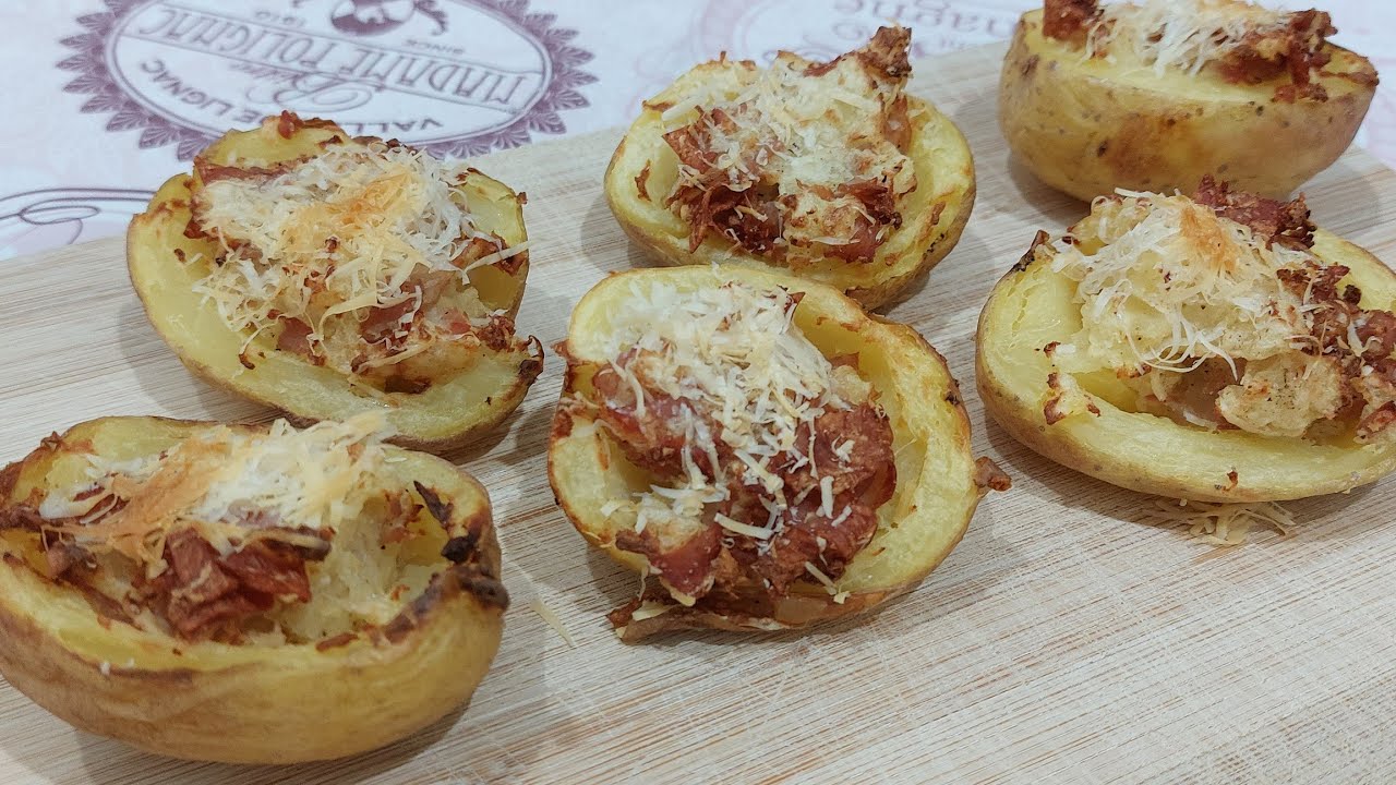 BARCHETTE DI PATATE / AIR FRYER #friggitriceadaria #patate ripiene