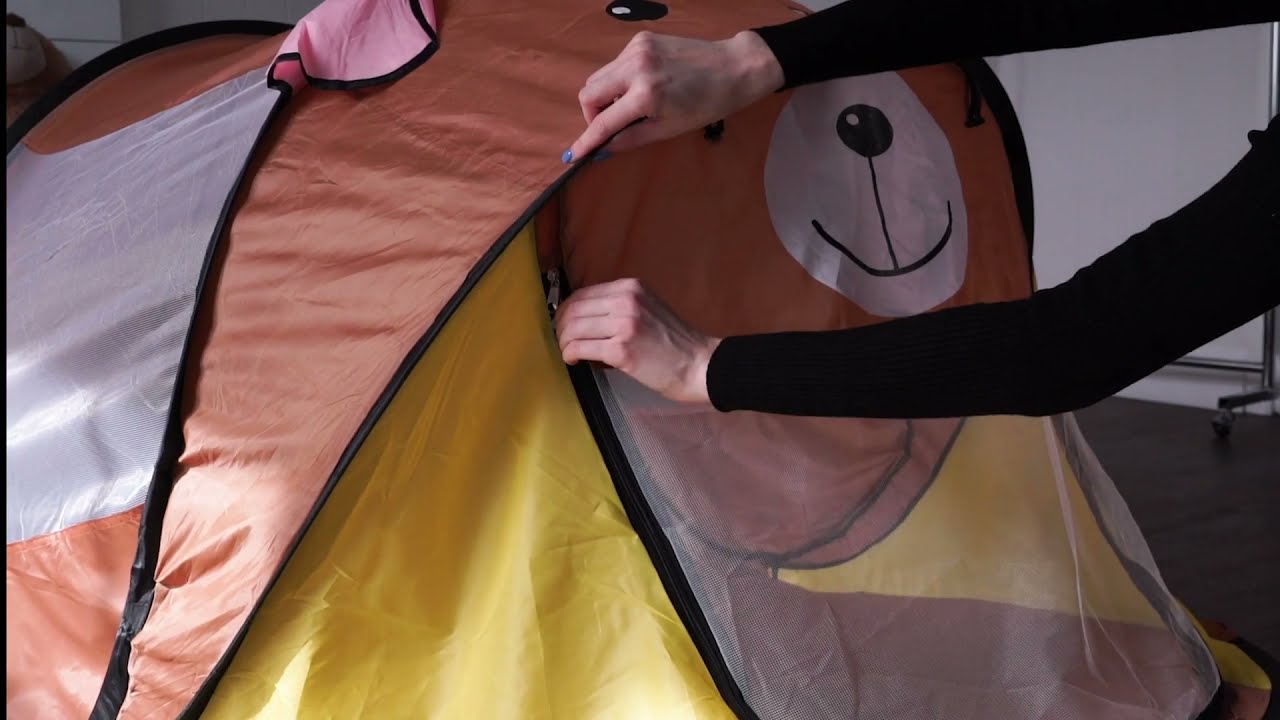 Игровой домик - палатка "Берлога Медвежонка"  CT065  (Фея Порядка палатка как собрать)