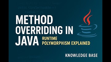 Method Overriding in Java | Runtime Polymorphism Explained with Easy Examples @knowledgebase2612