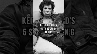 Keith Richards' 5-String Hack 🎸 #guitarplayer #tuning #rollingstones