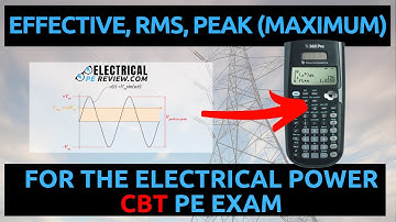 Power Electronics basics - Effective, RMS, Peak, and Periodic Signals (Electrical Power CBT PE Exam)