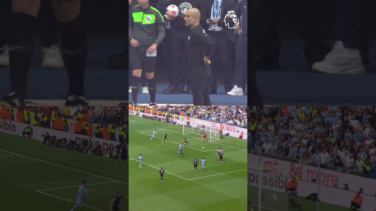 Pep Guardiola Reacts To LATE Man City WINNER 