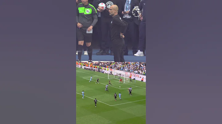 Pep Guardiola reacts to LATE Man City WINNER!