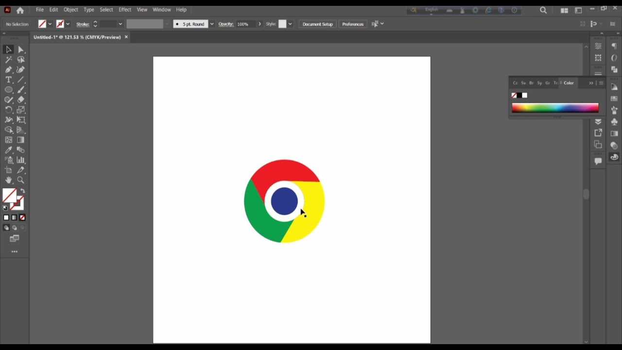 Chrome Logo Design in illustrator cc 2022 | Bangla Tutorial Video |