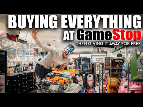 Buying Everything at Gamestop (Giving it Away for Free) - Kids #GME Event - CosmicLightningWarrior