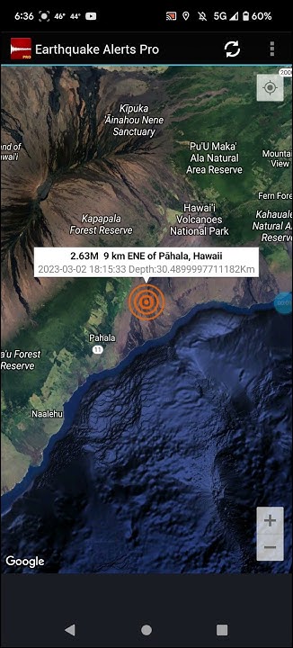 Pahala hawaii earthquake today