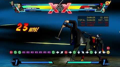 Ultimate Marvel vs. Capcom 3 - Frank combo with Deadpool