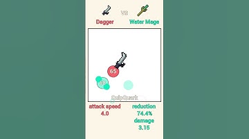 Dagger 🗡️ versus Water Mage 🌊 #physics #games #rpg #satisfying #simulation