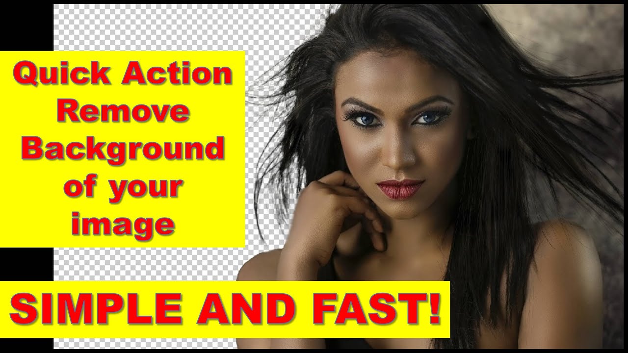 Simple and Fast! Quick Action Remove Background of your image YouTube