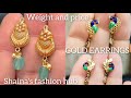 Latest Gold Earring Design with weight and price