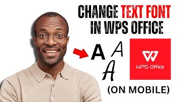 How To Change Font Style In WPS Office Using Mobile App