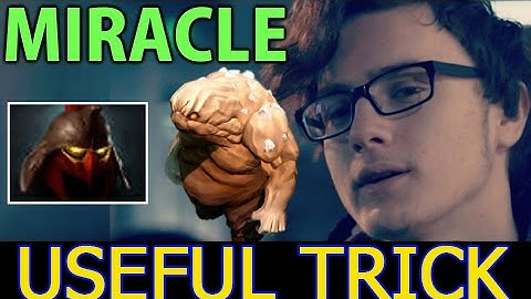 Dota 2: Miracle- Useful Trick - Helm of Dominator, Mud Golem