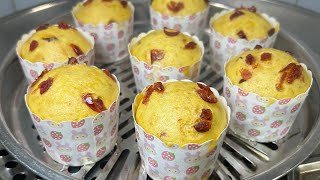 蔓越莓红薯鸡蛋糕食谱 松软香甜家庭版蒸蛋糕 Steamed Cranberry Sweet Potato Cake Recipe Soft Sweet Homemade Treat