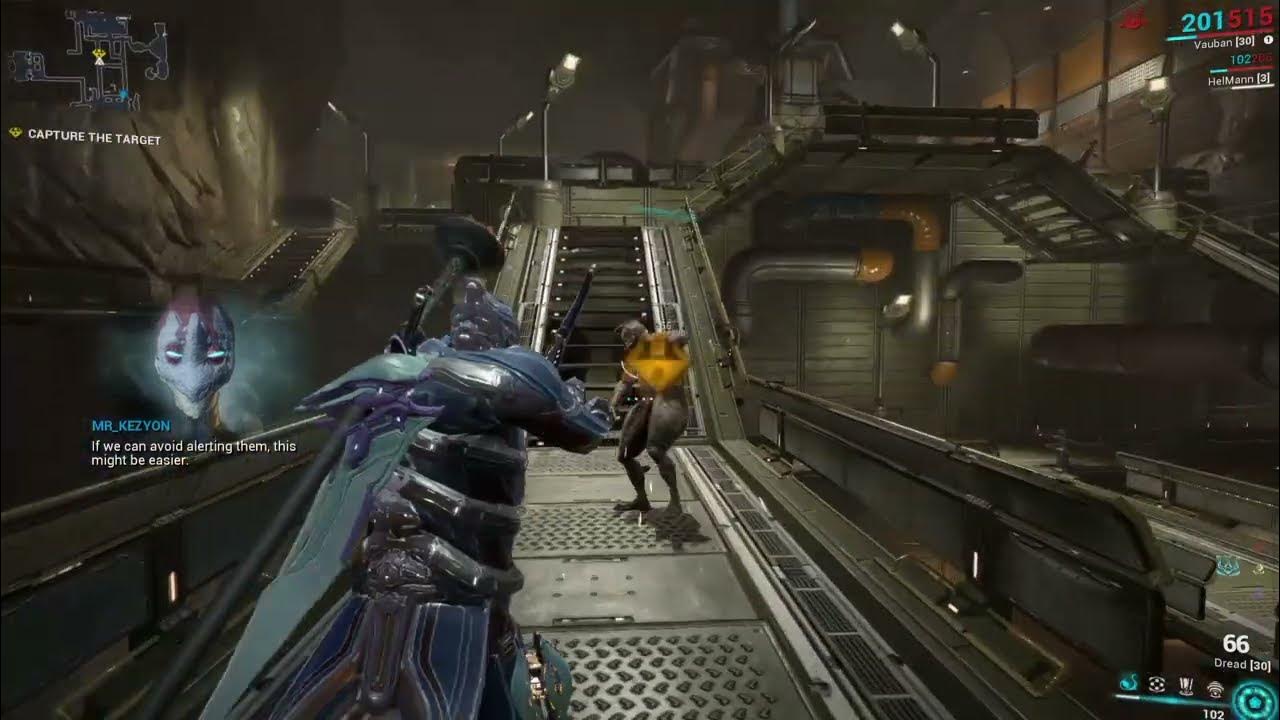 Warframe Synthesize a Simaris target with Hobbled Dragon Key Equipped