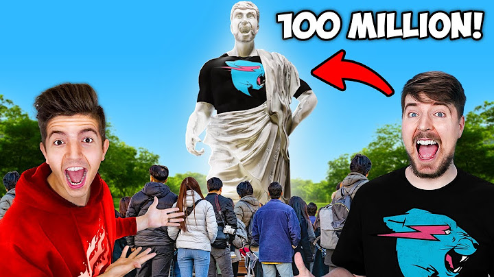 I Surprised MrBeast for 100,000,000 Subscribers!