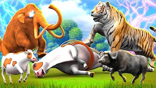Prehistoric Animals Mammoth vs Baku Fight | Gorilla Rescue Woolly Mammoth | Elephant Animal Revolt by Animals Revolt TV 2,767 views 2 weeks ago 20 minutes