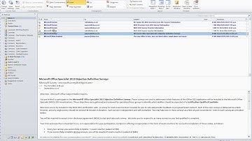 Microsoft Outlook 2010 Mastering Video 2 the Reading Pane