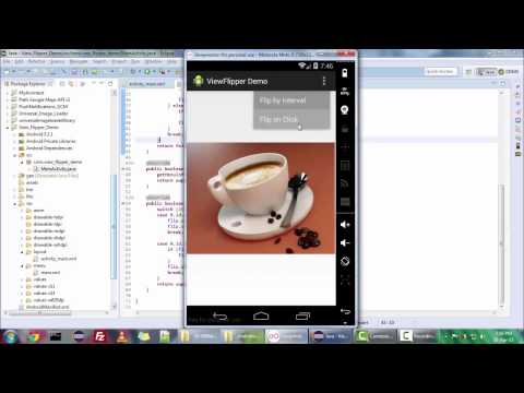 Android ViewFlipper Demo