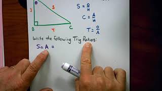 Math 2 Unit 7 Notes Writing Trig Ratios